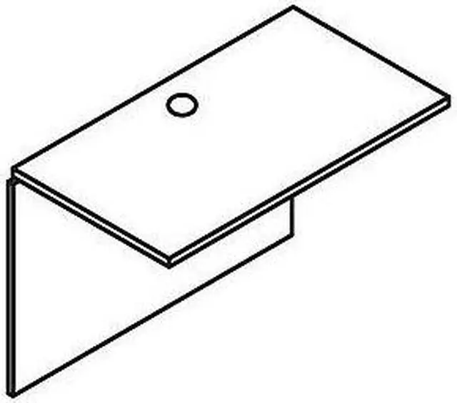 Alt view image 9 of 16 - Lorell Bridge 48"x24"x29-1/2" Cherry 69424