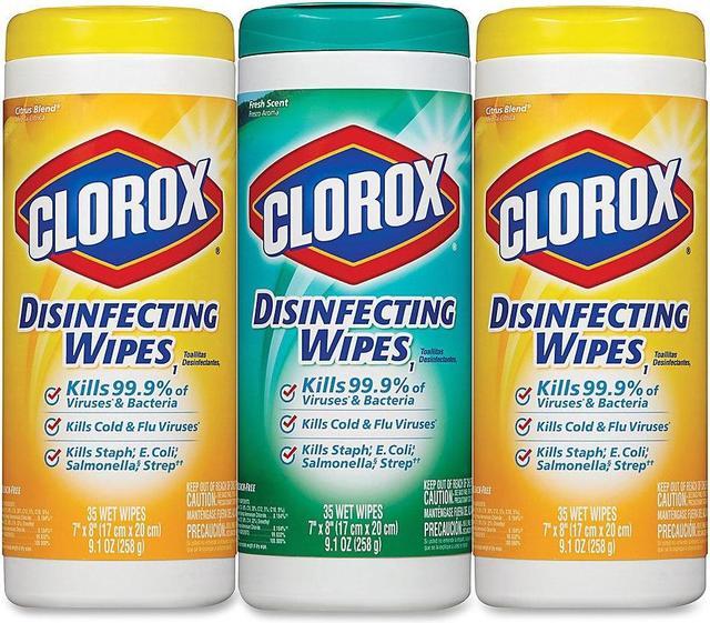 Alt view image 20 of 20 - Clorox 30112 Disinfecting Surface Cleaner Wipes Value Pack Scented 105 ct Total