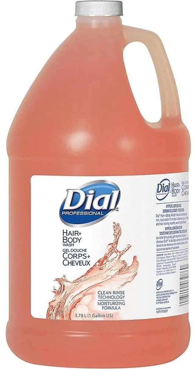 Alt view image 4 of 10 - Body and Hair Shampoo, 1-gal Bottle, Gender-Neutral Peach Scent
