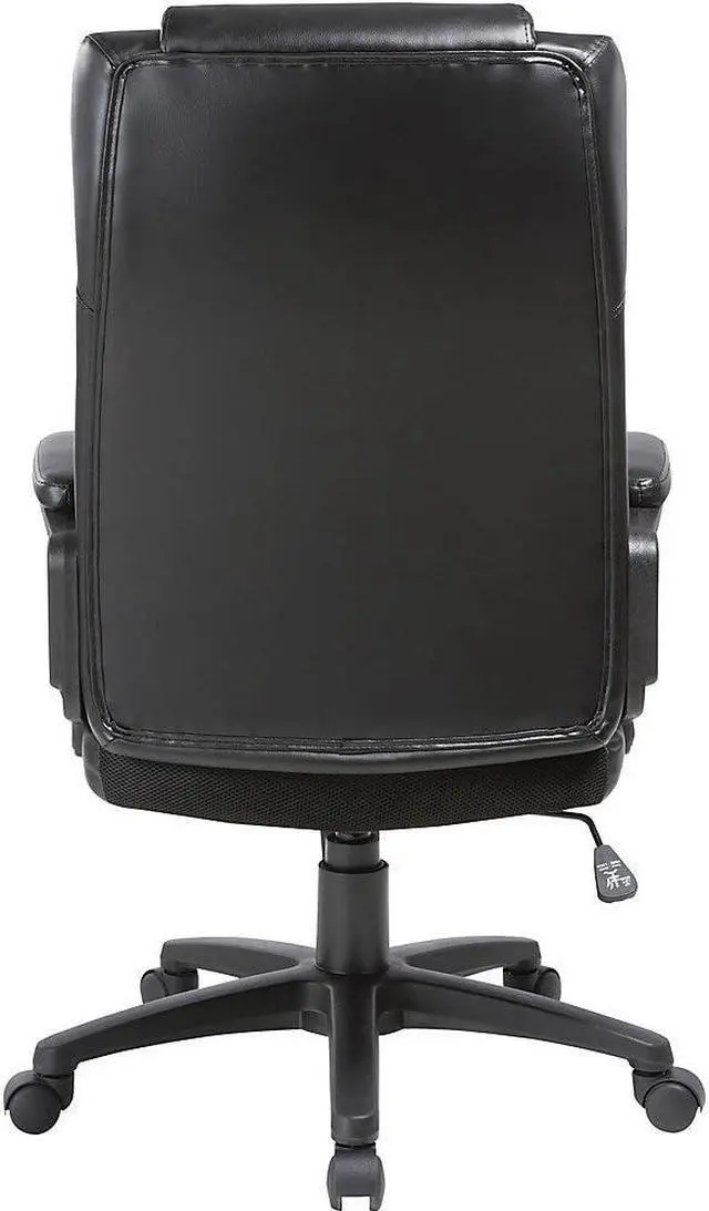 Alt view image 3 of 5 - Lorell LLR41844 Soho High-Back Leather Executive Chair, Black