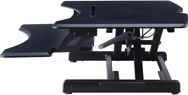 Alt view image 3 of 8 - Lorell LLR99539 X-Type Slim Desk Riser, Black