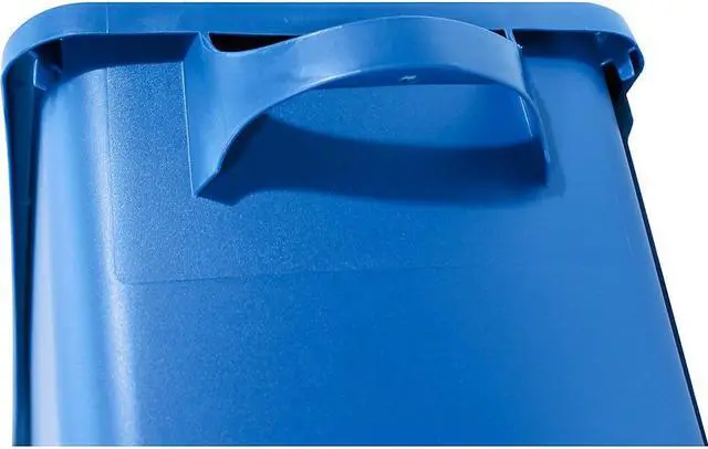 Alt view image 13 of 19 - Genuine Joe Recycling Container 23 Gallon 22-1/2"x11"x30" Blue 57258
