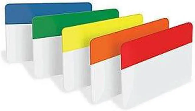 Alt view image 5 of 14 - 3M File Tabs 2 x 1 1/2 Assorted Primary 30/Pack 686ROYGB