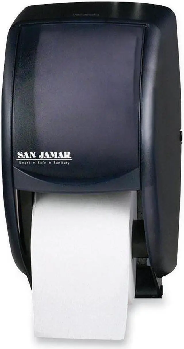 Alt view image 6 of 15 - San Jamar SJMR3500TBK Tissue Dispenser- 7-.50in.x7in.x12-.75in.- Black-Pearl