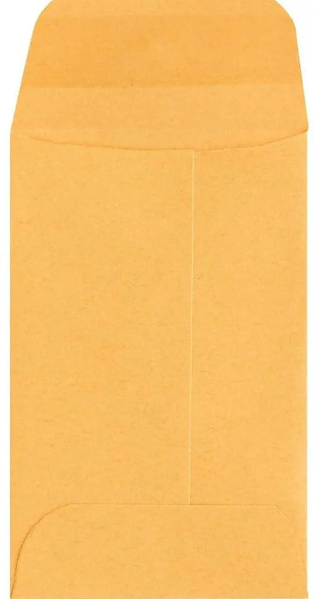 Alt view image 5 of 20 - Business Source Coin Envelopes No.1 24lb. 500/BX 2-1/4"x3-1/2" Kraft 04440