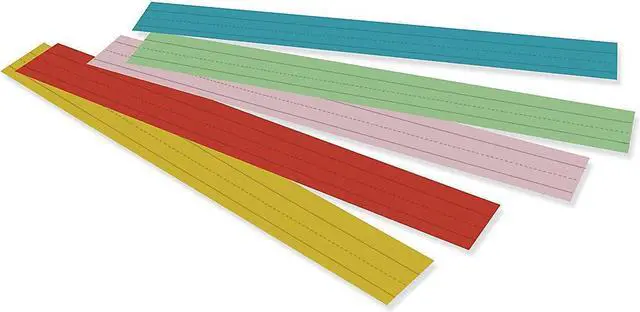 Alt view image 3 of 9 - Pacon Sentence Strips, 24 X 3, Assorted Colors, 100/Pack 73400
