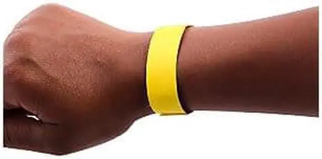 Alt view image 7 of 12 - Baumgartens Security Wrist Band,Tear-Resistant,10"x3/4", 100/PK, YW 85070