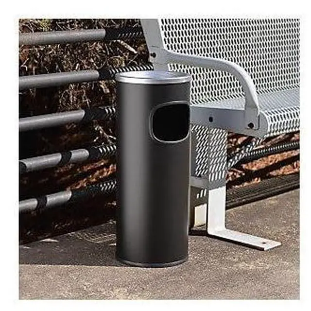Alt view image 5 of 11 - Genuine Joe Fire Safe Ashtray Receptacle - Aluminum