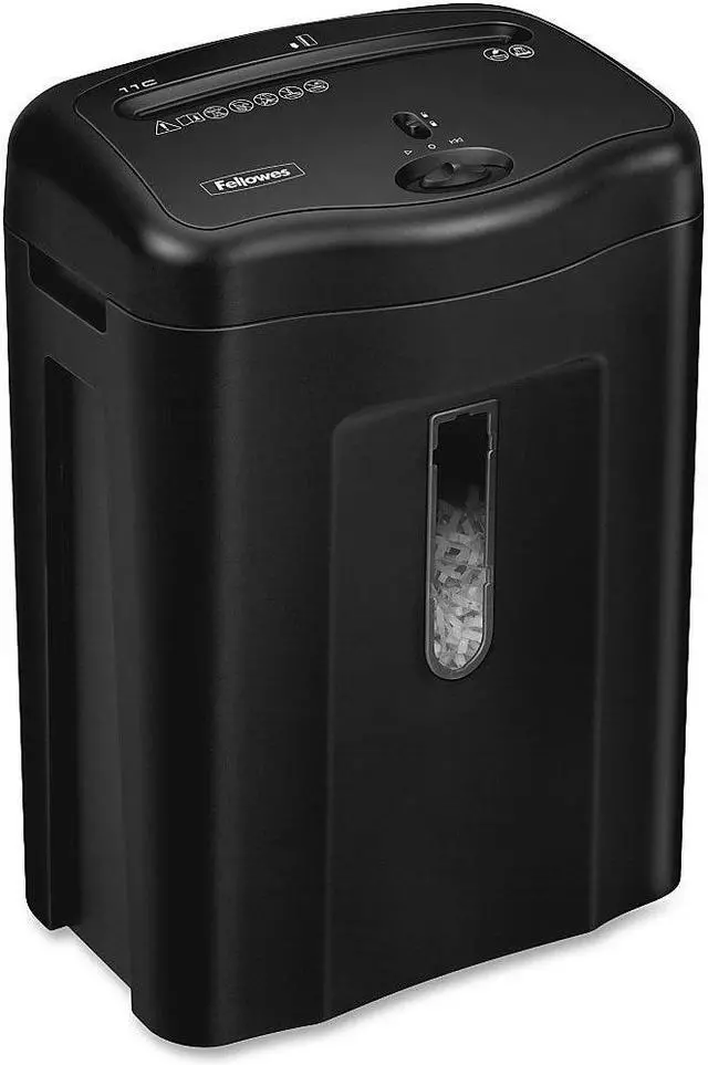 Alt view image 13 of 20 - Fellowes Powershred 11C Cross-Cut Shredder 11 Sheet Capacity 4350001