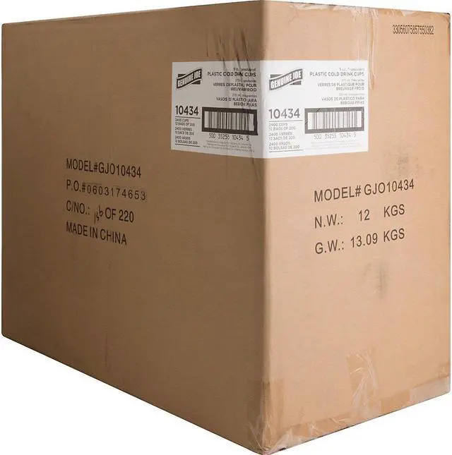 Alt view image 7 of 12 - Genuine Joe Plastic Cup 9 oz 2400/CT Translucent 10434
