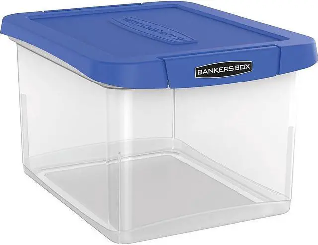 Alt view image 6 of 18 - Bankers Box Heavy Duty Plastic File Storage 14 1/8 x 17 2/5 x 10 3/5 Clear 0086201