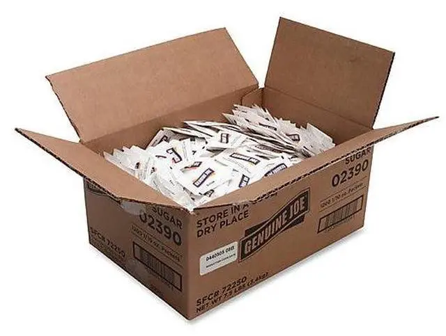 Alt view image 4 of 6 - Genuine Joe Sugar Packets 2.8g 1200/PK 02390