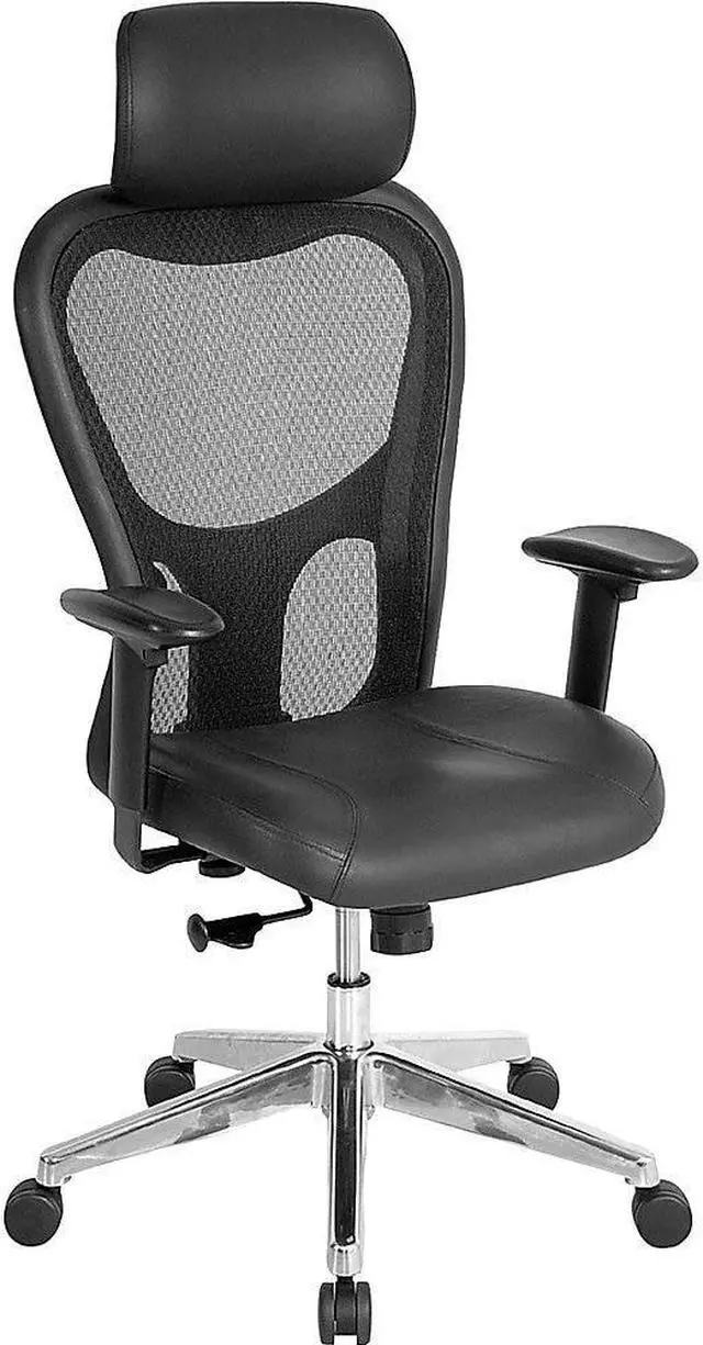 Alt view image 4 of 11 - Lorell Executive High-Back Chair 24-7/8"x23-5/8"x52-7/8" Black 85035