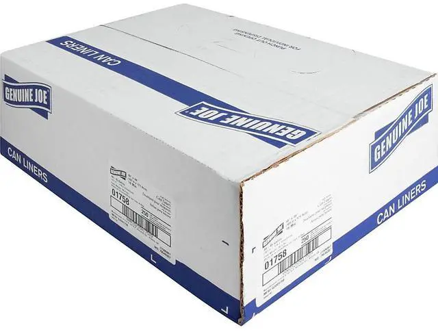 Alt view image 9 of 14 - Genuine Joe High Density Can Liners 40-45 Gal 40"x48" 250/CT CL 01758