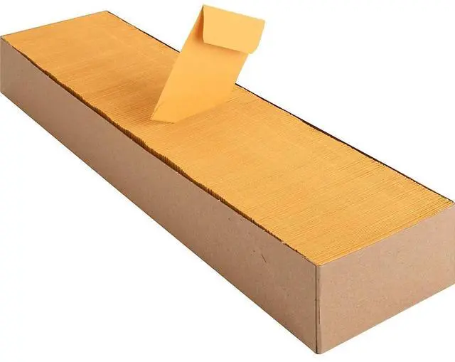 Alt view image 7 of 20 - Business Source Coin Envelopes No.1 24lb. 500/BX 2-1/4"x3-1/2" Kraft 04440