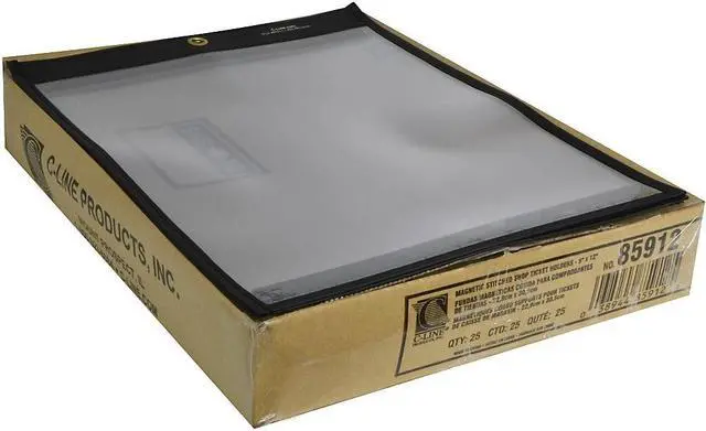 Alt view image 14 of 20 - C-Line Magnetic Stitched Shop Ticket Holders, Clear, 75", 9 X 12, 25/Box 85912