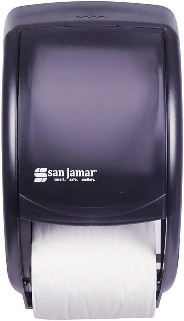 Alt view image 4 of 15 - San Jamar SJMR3500TBK Tissue Dispenser- 7-.50in.x7in.x12-.75in.- Black-Pearl