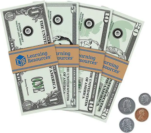 Alt view image 5 of 9 - Learning Resources LER2725 Pretend & Play Play Money