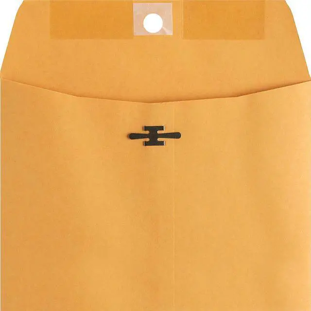 Alt view image 4 of 17 - Business Source Clasp Envelopes 28 lb. 6"x9" 100/BX Brown Kraft 36660