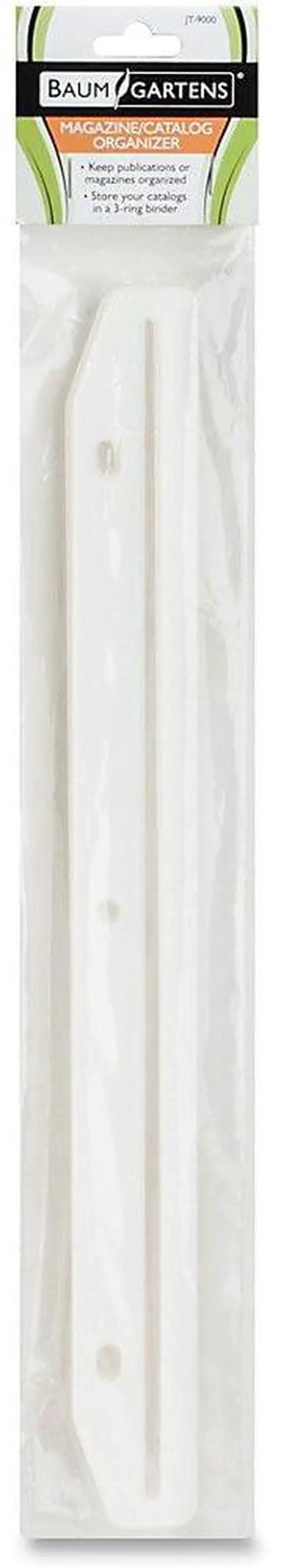Alt view image 7 of 14 - Baumgartens Catalog/Magazine Organizer Strips 3 Ring 11-5/8"L 12/PK CL JT9000