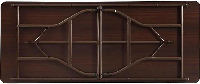 Alt view image 6 of 8 - Folding Table, 72"x30"x29", Mahogany