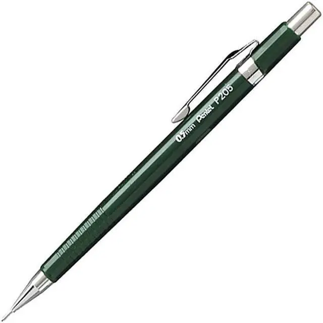 Alt view image 3 of 9 - Pentel Sharp Mechanical Drafting Pencil 0.5 mm Green Barrel P205D
