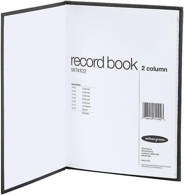 Alt view image 9 of 11 - Wilson Jones 2-Column Columnar Book 12 EA/CT