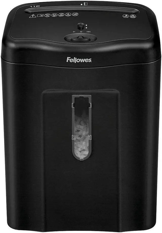 Alt view image 9 of 20 - Fellowes Powershred 11C Cross-Cut Shredder 11 Sheet Capacity 4350001