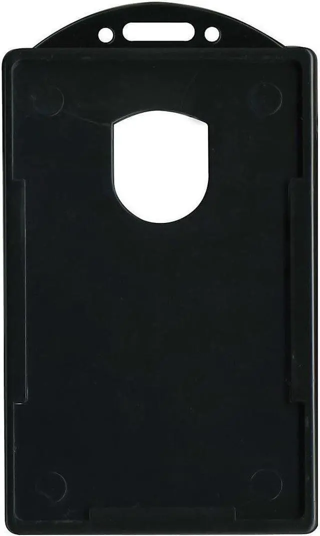 Alt view image 5 of 14 - Advantus Vertical ID Card Holders 2 1/8 x 3 3/8 Black 25 per Pack 75657