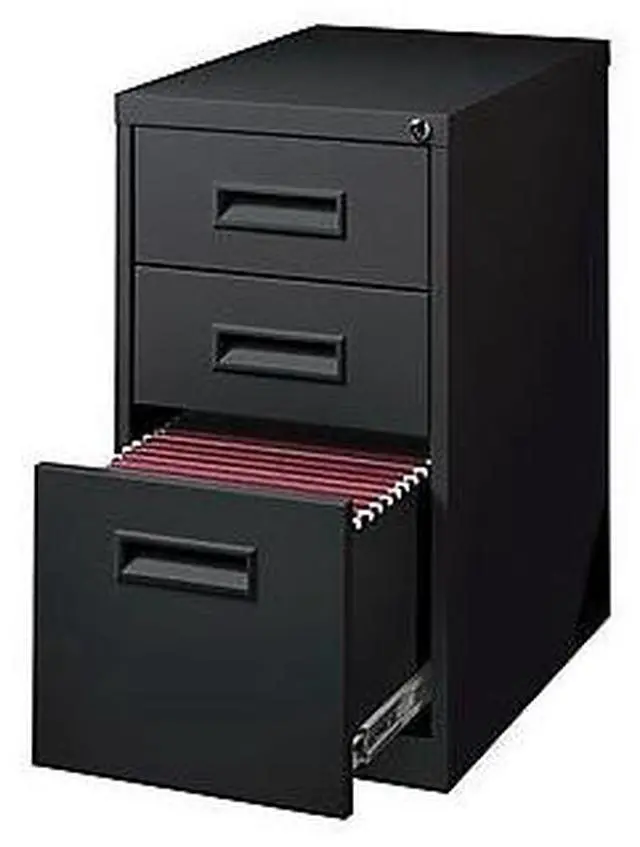 Alt view image 7 of 13 - Lorell Mobile Pedestal B/B/F 15"x19"x27-3/4" Black 67745