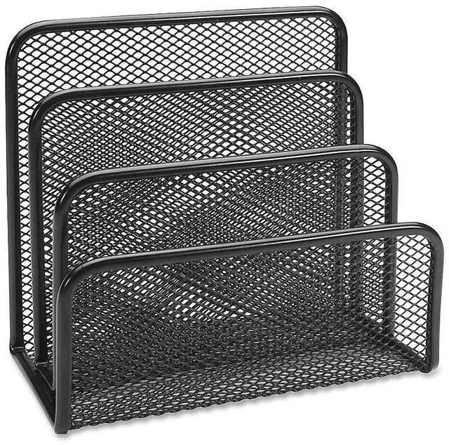 Alt view image 6 of 9 - Lorell Vertical Sorter 5-5/8"x3-1/8"x5-1/4" Black Mesh 84153