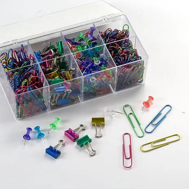 Alt view image 6 of 9 - Officemate International Corp. Clip Organizer Value Pack 520/PK Assorted 97301