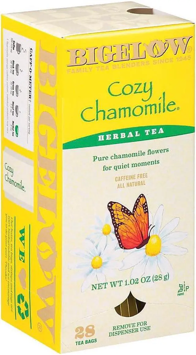 Alt view image 4 of 19 - Bigelow Single Flavor Tea, Cozy Chamomile, 28 Bags/Box 00401