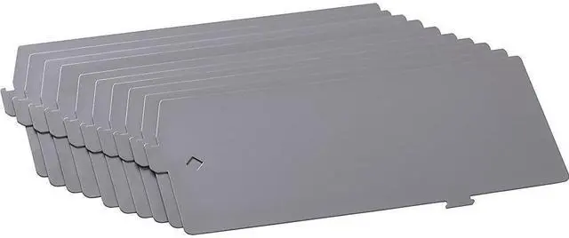 Alt view image 6 of 9 - Lorell Lateral Files Divider Kit 10/BX Black 60564