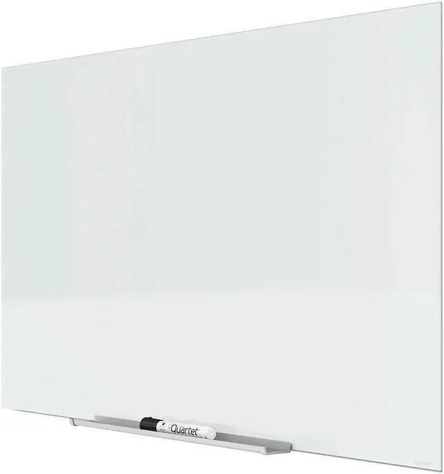Alt view image 5 of 20 - Quartet InvisaMount Magnetic Glass Marker Board Frameless 39” x 22” White