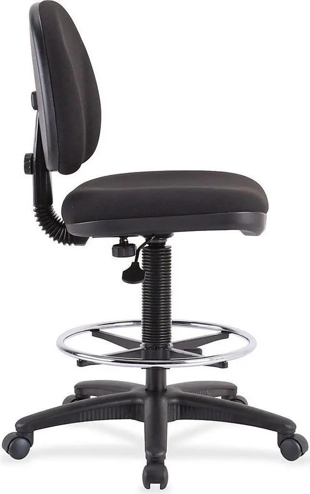 Alt view image 2 of 12 - Lorell Adjustable Multi Task Stool 24"x24"x40-1/2"x50-1/2" Black 80008