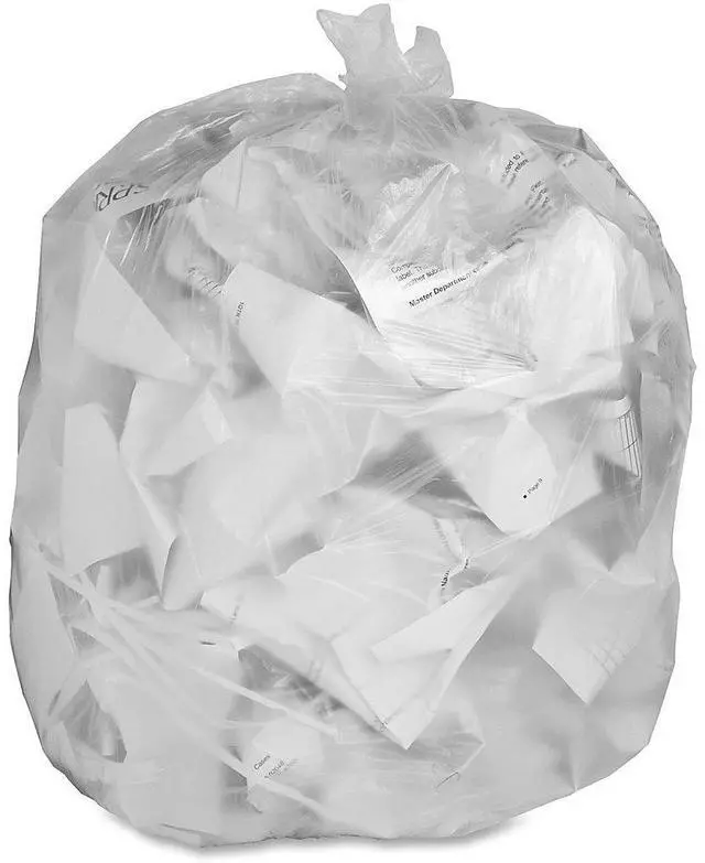 Alt view image 8 of 17 - Genuine Joe Can Liners 55-60 Gal 12mic/.47mil 38"x58" 200/CT Translucent 70014
