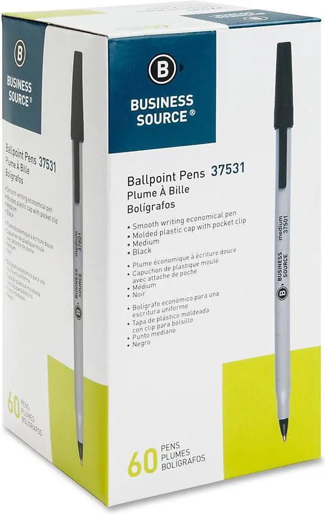 Alt view image 2 of 13 - Business Source Bulk Pack Ballpoint Stick Pens