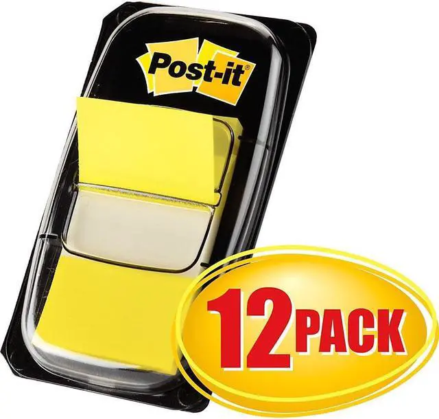 Alt view image 8 of 18 - Post-it Marking Page Flags in Dispensers Yellow 12 50-Flag Dispensers/Box