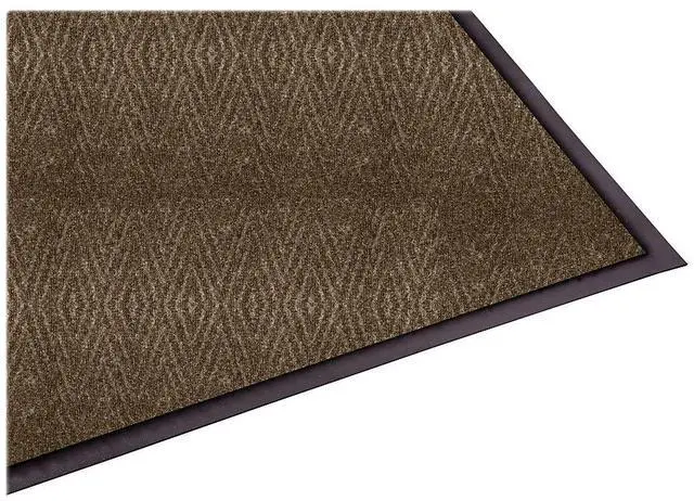 Alt view image 7 of 14 - Genuine Joe Dual Rib Indoor Mat f/Hard Surface 3'x5' Chocolate 02400
