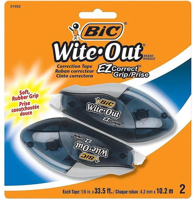 Alt view image 2 of 20 - BIC WOECGP21 Wite-Out EZ Correct Grip Correction Tape