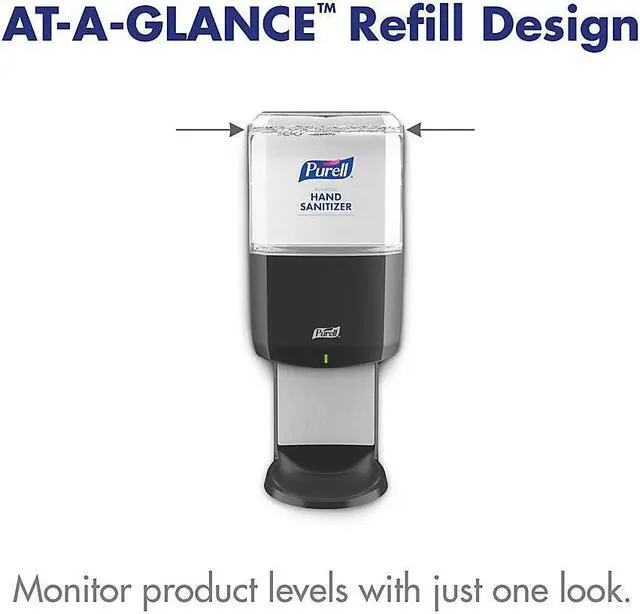 Alt view image 3 of 14 - Purell® ES6 Wall-Mount Touchless Hand Sanitizer Dispenser, Graphite