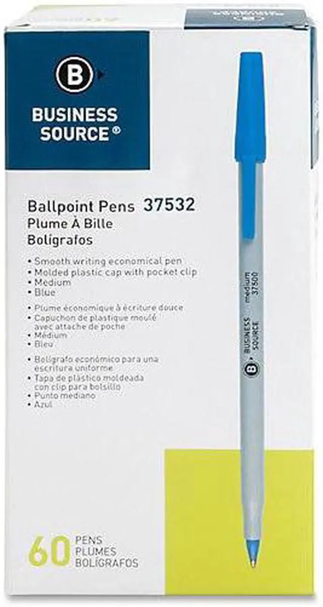 Alt view image 5 of 12 - Business Source Bulk Pack Ballpoint Stick Pens
