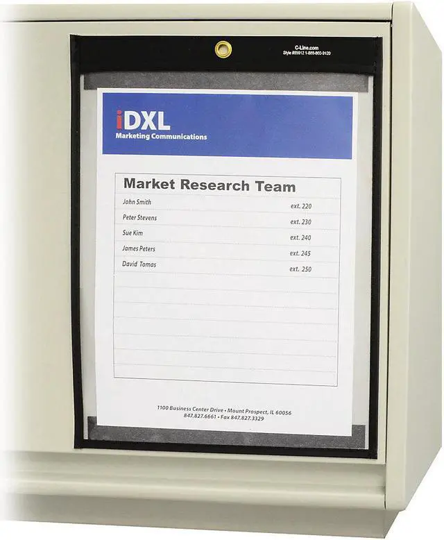Alt view image 13 of 20 - C-Line Magnetic Stitched Shop Ticket Holders, Clear, 75", 9 X 12, 25/Box 85912