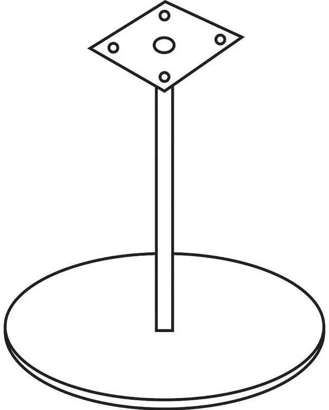 Alt view image 4 of 17 - Lorell  Table Base 87241