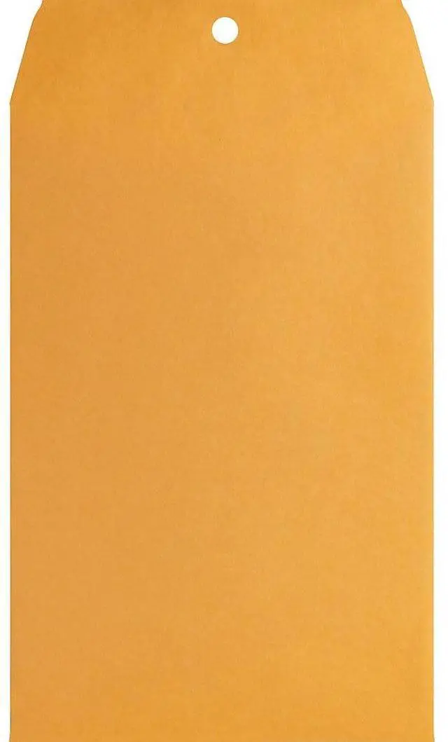 Alt view image 2 of 17 - Business Source Clasp Envelopes 28 lb. 6"x9" 100/BX Brown Kraft 36660