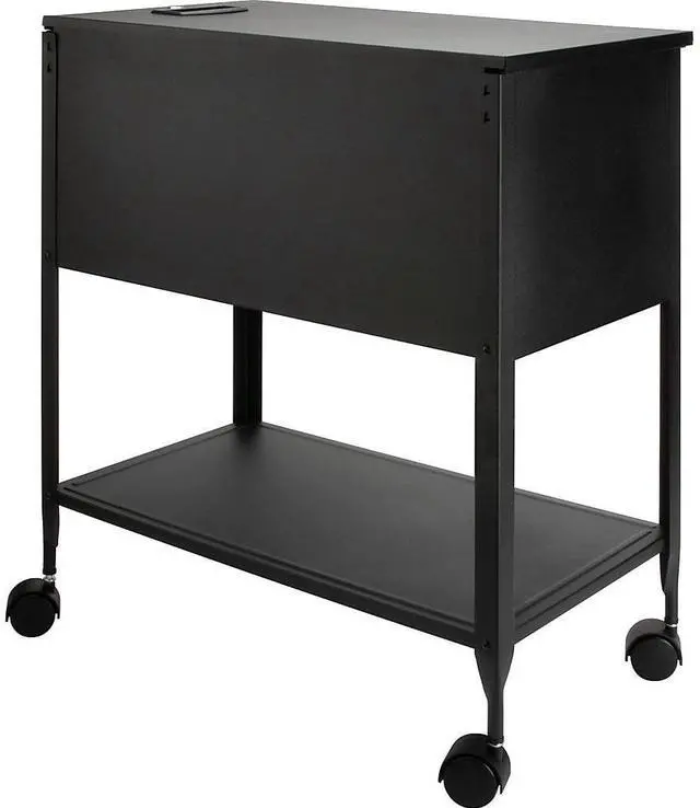 Alt view image 5 of 11 - Lorell Standard Mobile File Locking 13-1/2"x24-3/4"x28-1/4" BK 60177