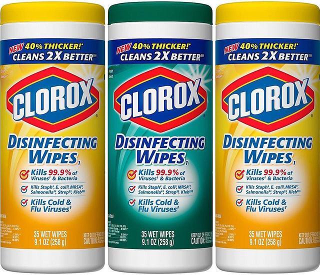 Alt view image 15 of 20 - Clorox 30112 Disinfecting Surface Cleaner Wipes Value Pack Scented 105 ct Total