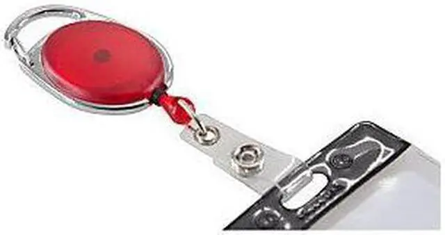 Alt view image 4 of 12 - Baumgartens Clip ID Badge Reels Oval 30" 3/PK AST 68769