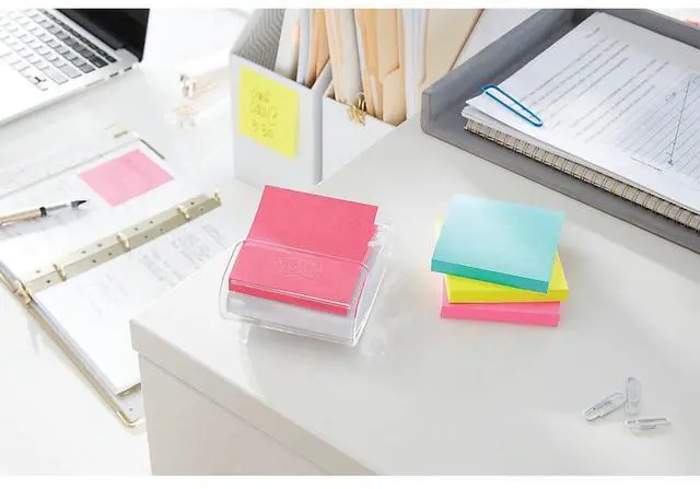 Alt view image 8 of 20 - 3M R33012AN Pop-Up Refills  3 x 3  Five Neon Colors  12 100-Sheets  Pads Pack